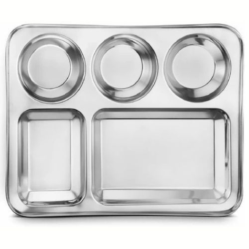 Stainless Steel Rectangular Bhojan Thali
